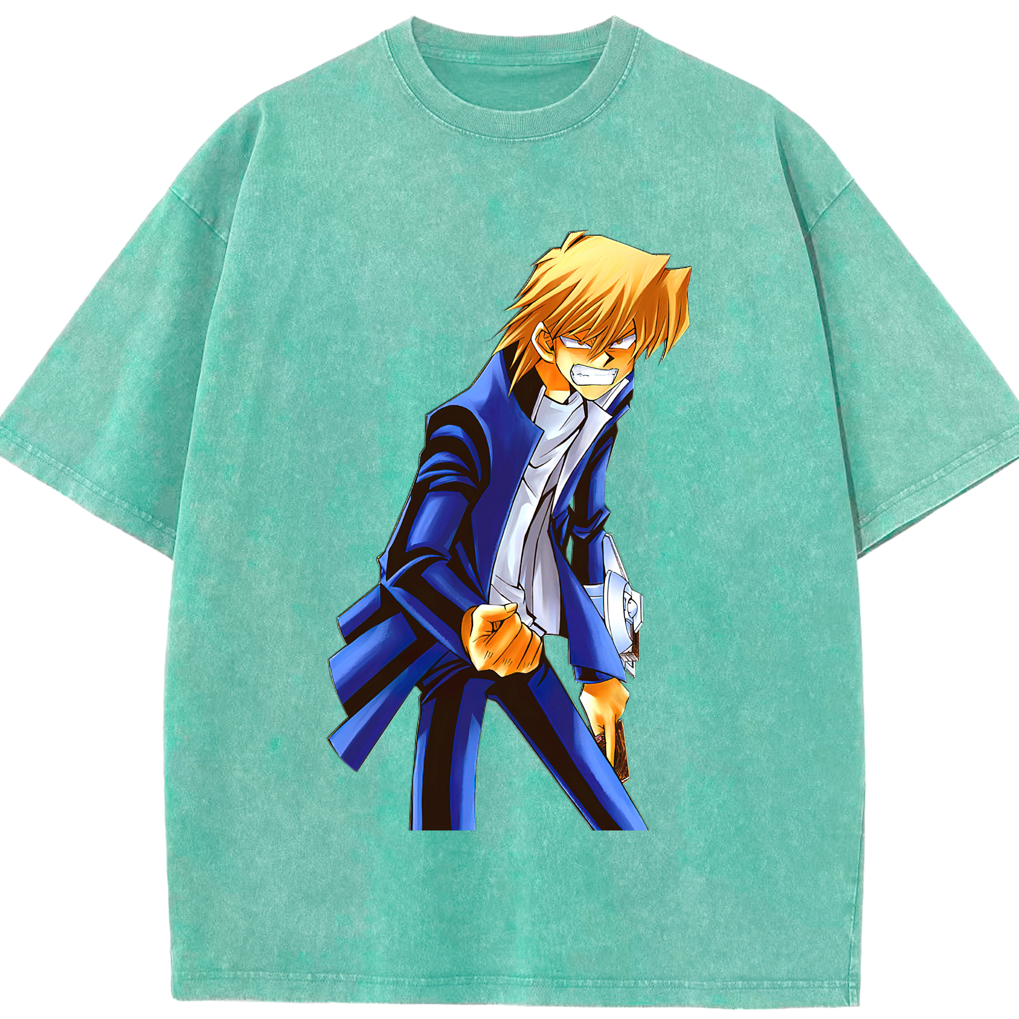 （画像用） 遊☆戯☆王 Yu-Gi-Oh! 綿100% ヴィンテージ風 半袖Tシャツ（フロントプリント）